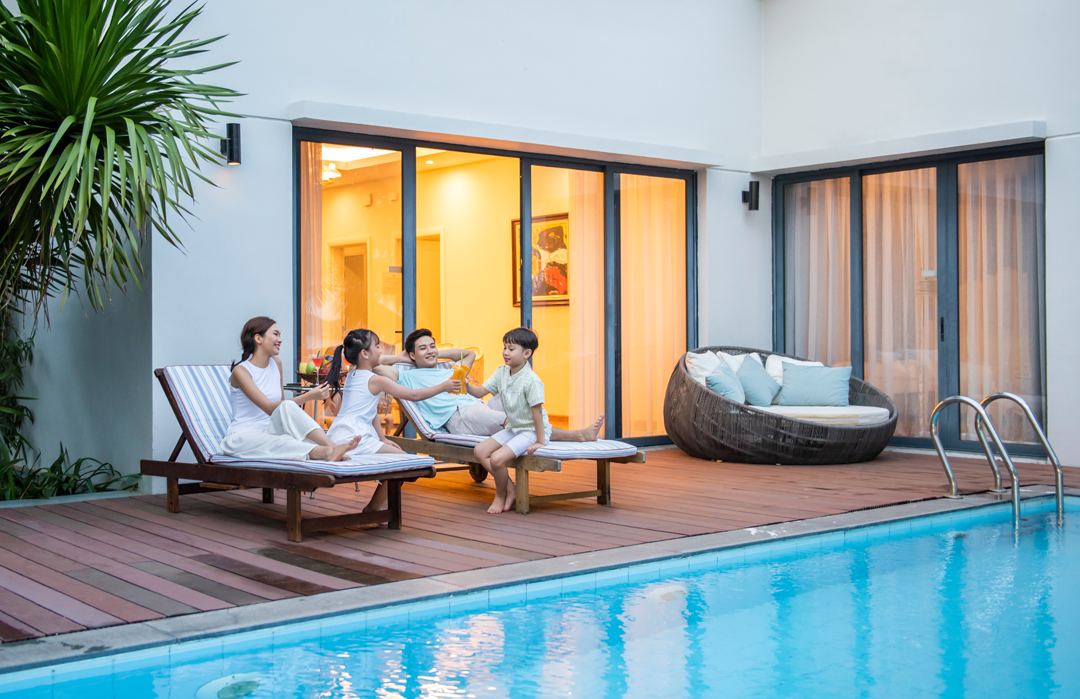 Villa 4 phòng ngủ Vinpearl Nha Trang ( Ăn 3 bữa buffet, vui chơi Vinwonders, Vinpearl Harbour )